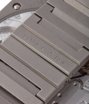 BVULGARI Bulgari titanium Octa Finissimo Tadao Ando Limited Edition titanium sports watch for sale at A Collected Man London