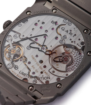automatic Caliber BVL 138 Bulgari BVULGARI Octa Finissimo Tadao Ando Limited Edition titanium sports watch for sale at A Collected Man London