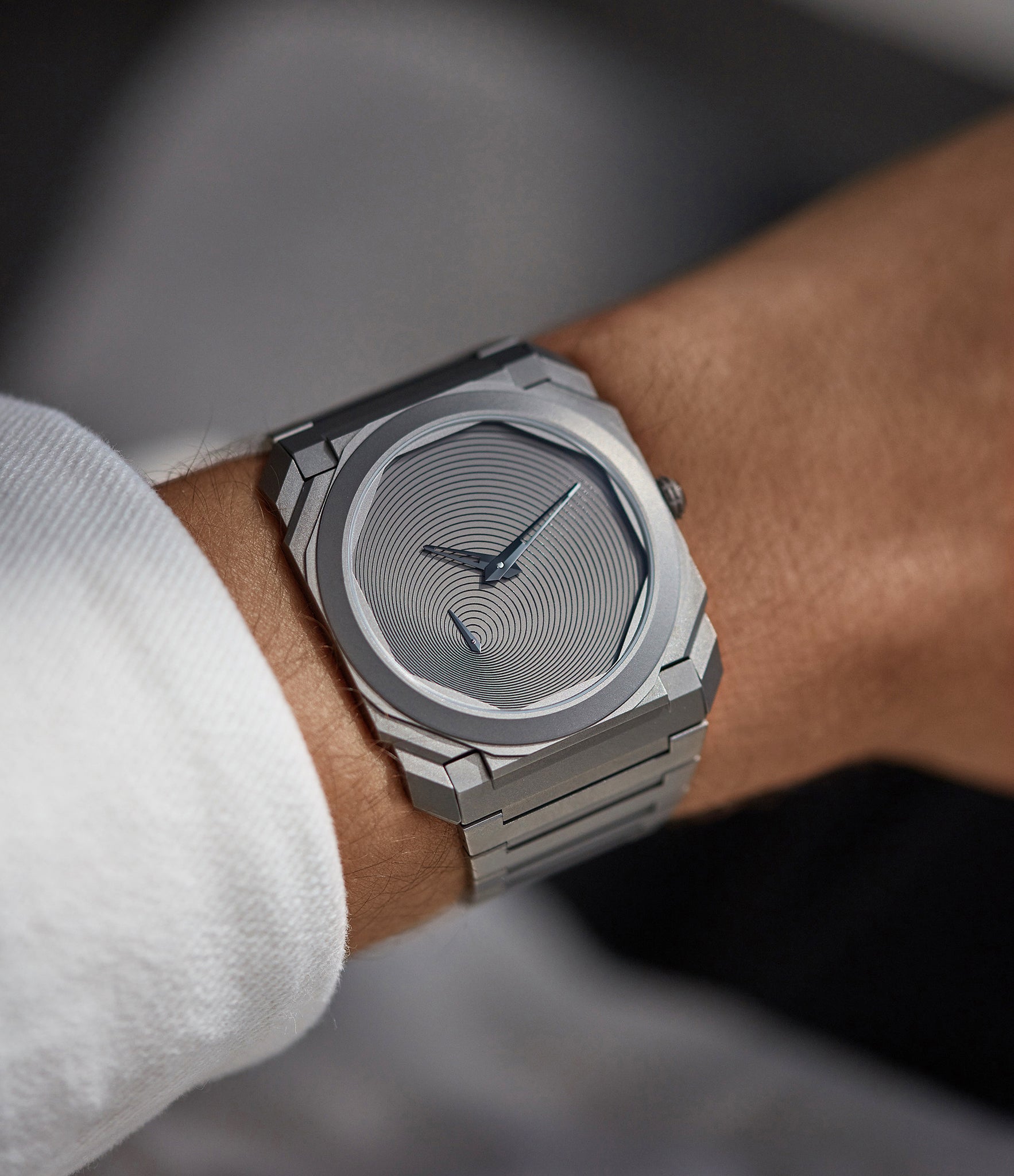 men's luxury wristwatch Bulgari BVULGARI Octa Finissimo Tadao Ando Limited Edison titanium sports watch for sale at A Collected Man London