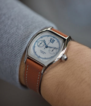 men's luxury wristwatch Cartier Monopusher 2396 Cal. 045MC THA by independent watchmakers chronograph  for sale at A Collected Man London UK specialist of rare watches