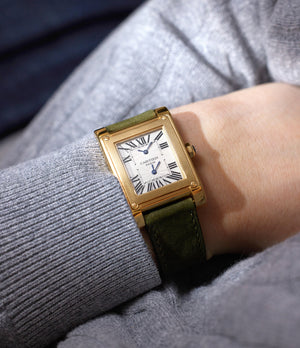 On-wrist | Cartier 2551 | Tank à Vis Dual Time | Yellow Gold | A Collected Man | Available Worldwide
