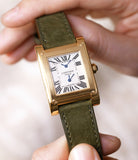 Front Dial | Cartier 2551 | Tank à Vis Dual Time | Yellow Gold | A Collected Man | Available Worldwide