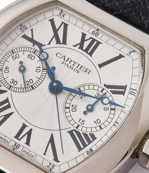 for sale Cartier Monopusher Monopoussoir Ref. 2714 white gold rare dress watch for sale online at A Collected Man London UK specialist of rare watches