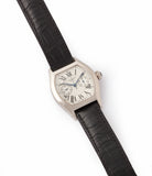 shop Cartier Monopusher Monopoussoir Ref. 2714 white gold rare dress watch for sale online at A Collected Man London UK specialist of rare watches