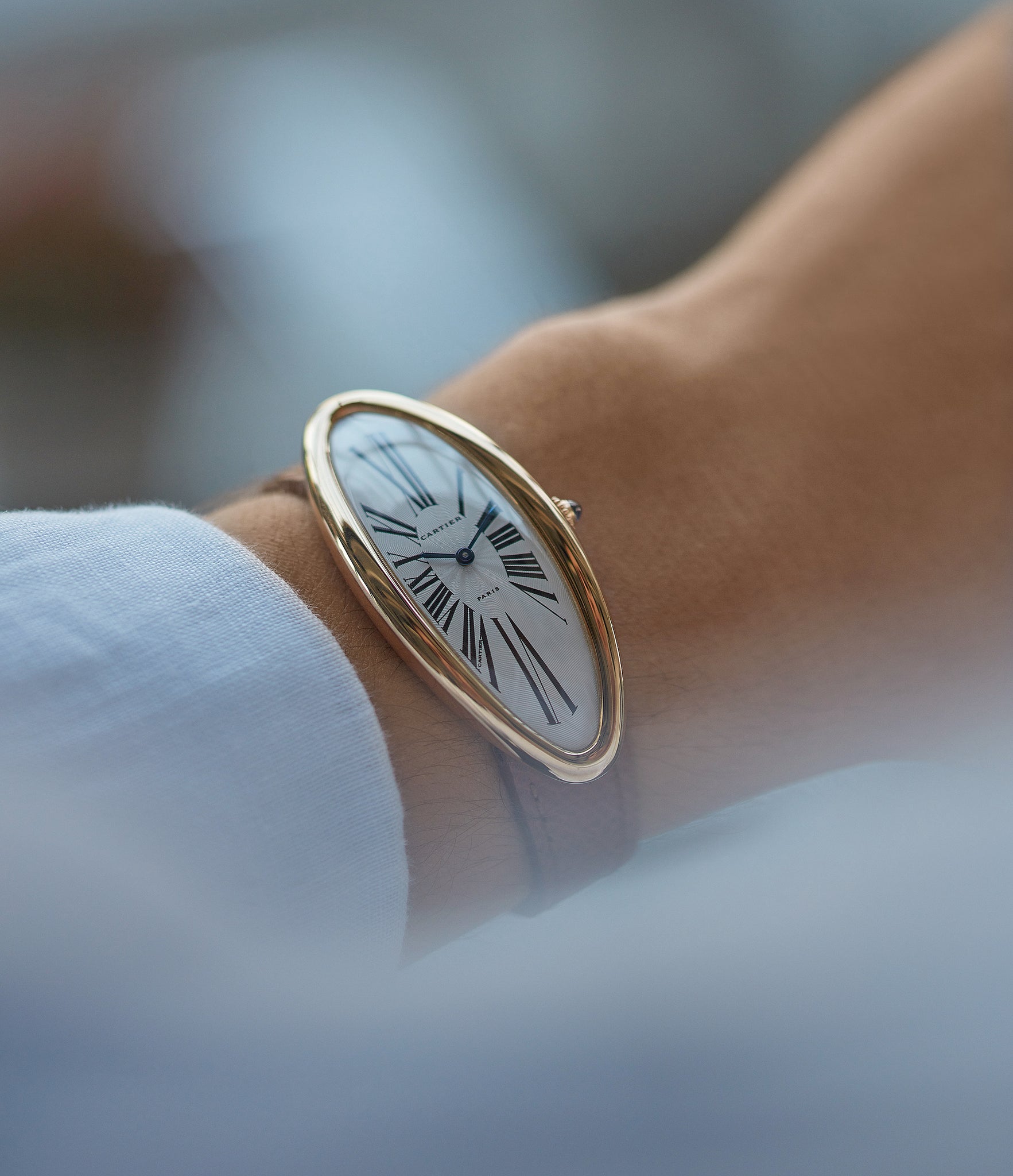 Cartier Baignoire Allong e pink gold watch Buy vintage Cartier