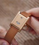 selling tan grained leather luxury watch strap 19mm A Collected Man London