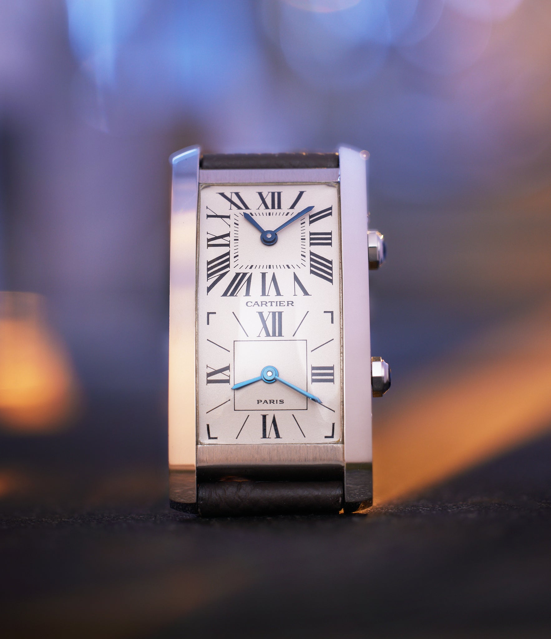 Cintr e Dual Time Ref. 11061 White Gold Buy rare Cartier