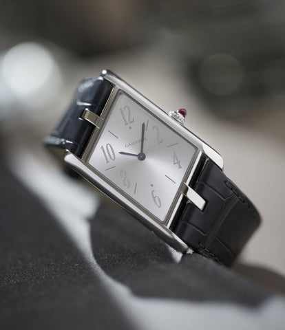 Cartier black tank watch new arrivals