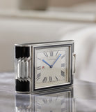Dashboard Clock | Art Deco | Silver & Lacquer