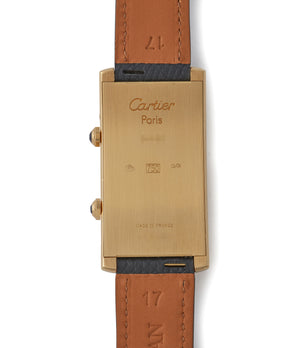 Tank Cintrée | Dual-Time | Yellow Gold