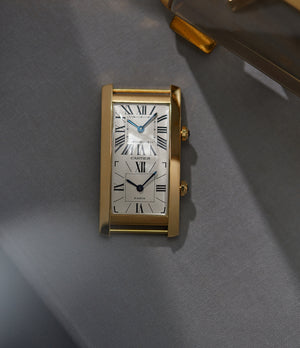 Tank Cintrée | Dual-Time | Yellow Gold