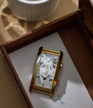 Tank Cintrée | Dual-Time | Yellow Gold