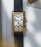 Tank Cintrée | Dual-Time | Yellow Gold