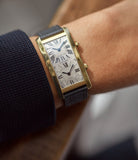 Tank Cintrée | Dual-Time | Yellow Gold