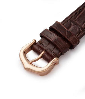 buy Cartier tang buckle Montre Tonneau rose gold time-only luxury rare dress watch for sale online at A Collected Man London
