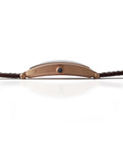 Cartier dress watch Montre Tonneau rose gold time-only luxury rare dress watch for sale online at A Collected Man London