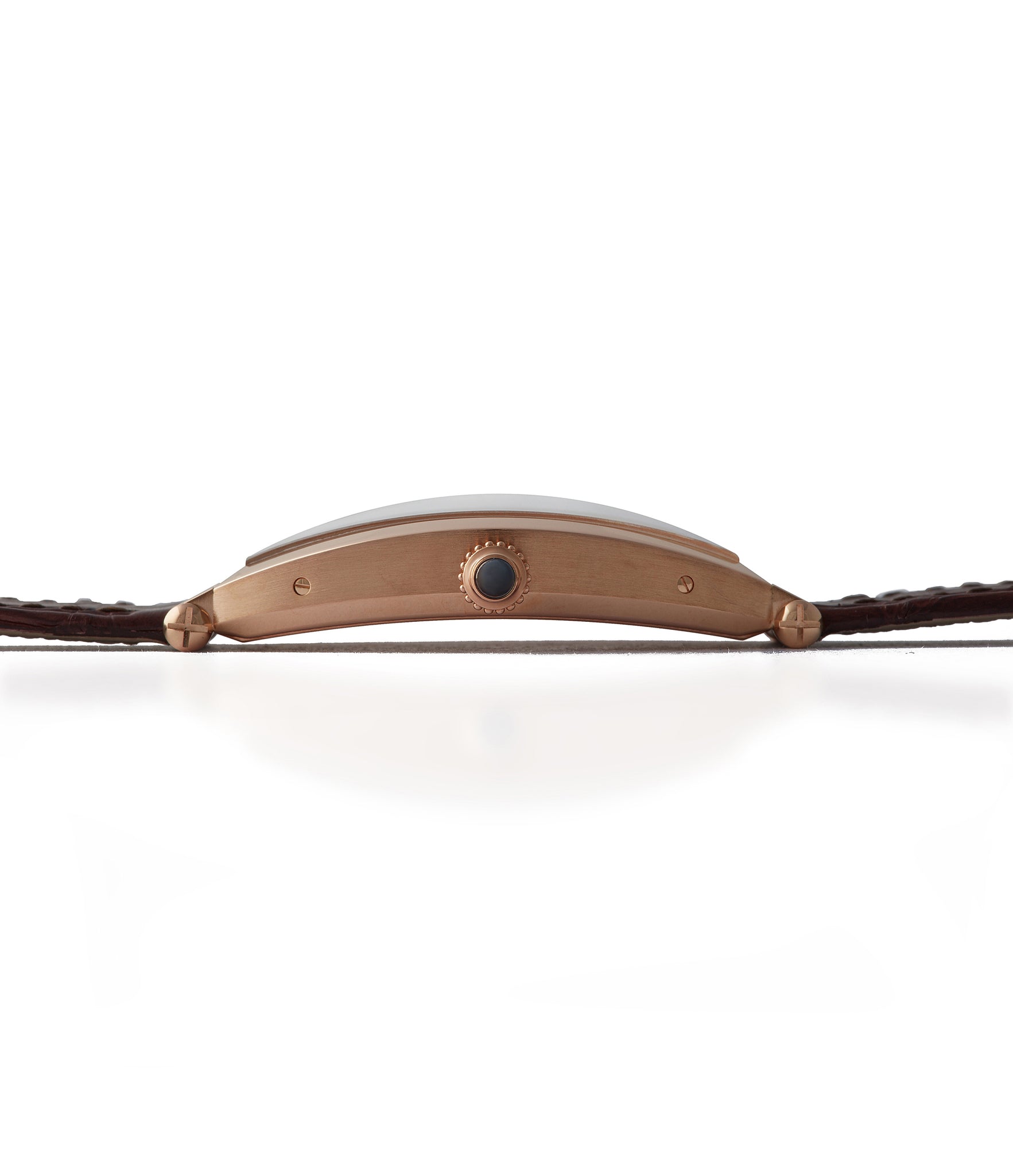 Cartier dress watch Montre Tonneau rose gold time-only luxury rare dress watch for sale online at A Collected Man London