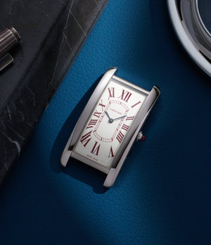 Cartier Tank Cintrée | Dial | Platinum | Available Worldwide At A Collected Man