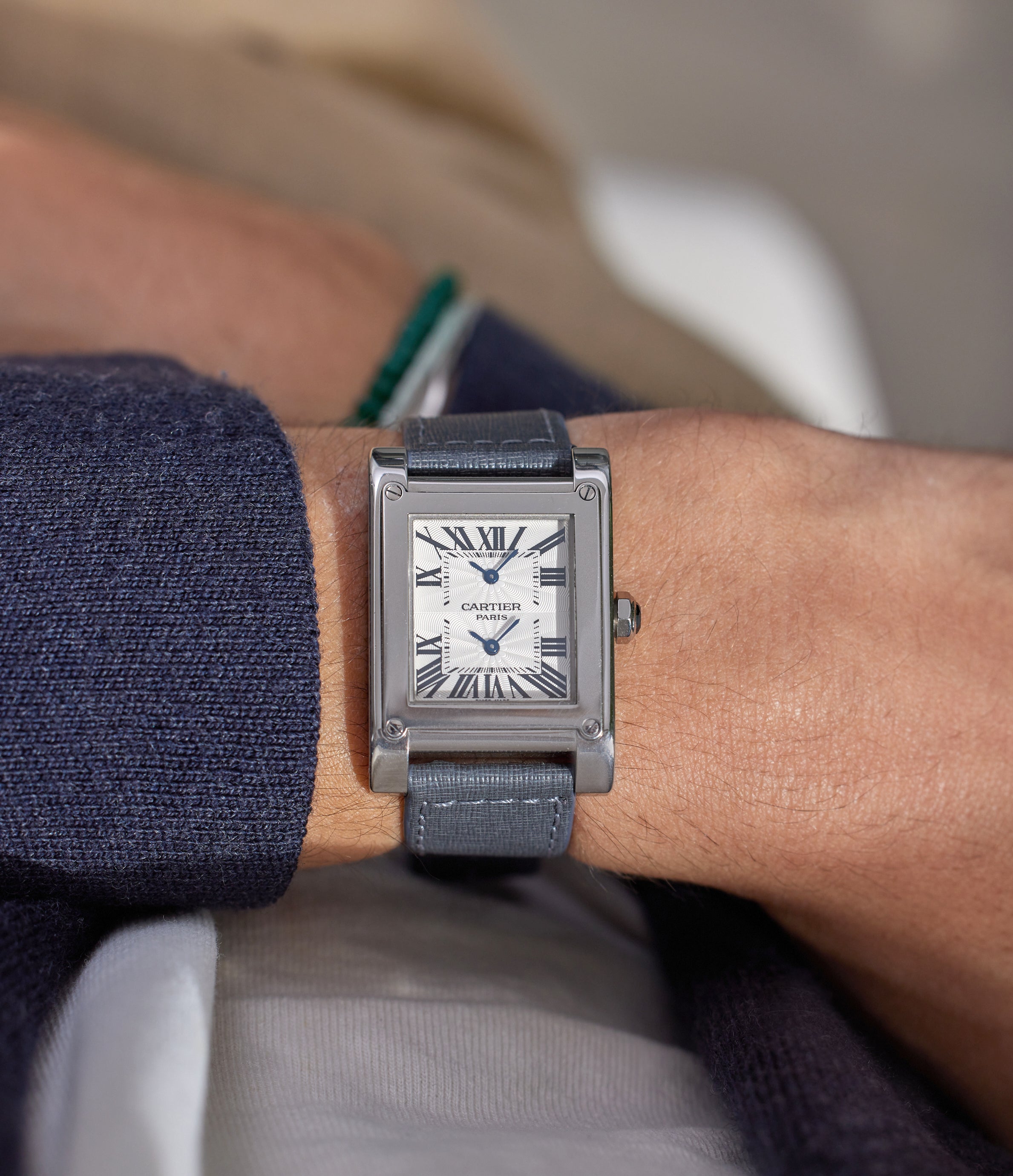 Cartier CPCP Tank à Vis White Gold watch | Buy rare Cartier watches – A ...