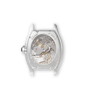 Caseback display back | Cartier | Tortue Monopoussoir | 2396 | CPCP | White Gold | Available worldwide at A Collected Man