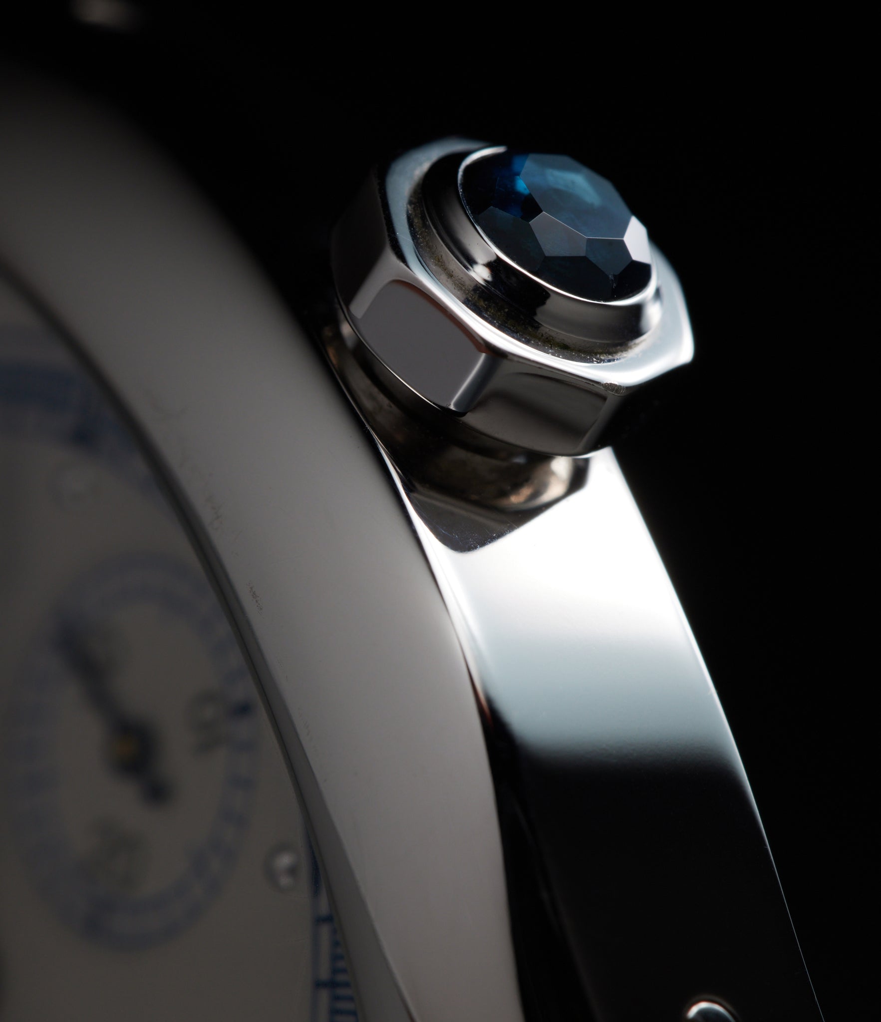 Crown Side | Cartier | Tortue Monopoussoir | 2396 | CPCP | White Gold | Available worldwide at A Collected Man