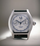 Front Dial | Cartier | Tortue Monopoussoir | 2396 | CPCP | White Gold | Available worldwide at A Collected Man