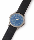 buy pre-owned F. P. Journe Chronometre Bleu tantalum blue dial watch independent watchmaker for sale online at A Collected Man London UK specialist of rare watches 