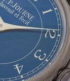 selling pre-owned F. P. Journe Chronometre Bleu tantalum blue dial watch independent watchmaker for sale online at A Collected Man London UK specialist of rare watches 