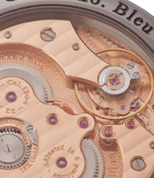 rose gold Cal. 1304 F. P. Journe Chronometre Bleu tantalum blue dial watch independent watchmaker for sale online at A Collected Man London UK specialist of rare watches 