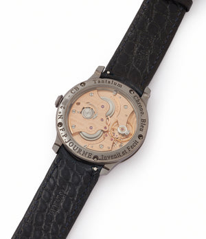 1304 F. P. Journe movement Chronometre Bleu tantalum blue dial watch independent watchmaker for sale online at A Collected Man London UK specialist of rare watches 