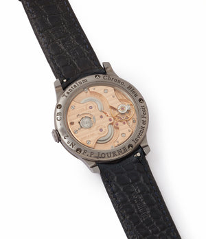 Cal. 1304 F. P. Journe Chronometre Bleu tantalum blue dial watch independent watchmaker for sale online at A Collected Man London UK specialist of rare watches 