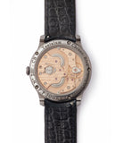 hand-made movement F. P. Journe Chronometre Bleu tantalum blue dial watch independent watchmaker for sale online at A Collected Man London UK specialist of rare watches 
