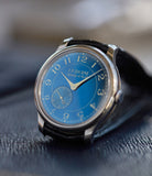 pre-owned F. P. Journe Chronometre Bleu tantalum blue dial watch independent watchmaker for sale online at A Collected Man London UK specialist of rare watches 