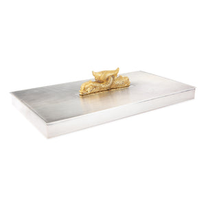 Hermès Cigarette Box | Nautical Design with Dolphins | Silver-gilt Plated A Collected Man London