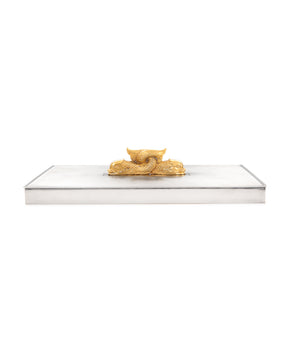 Hermès Cigarette Box | Nautical Design with Dolphins | Silver-gilt Plated A Collected Man London