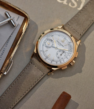 Buy suede quality watch strap in light clay taupe from A Collected Man London, in short or regular lengths. We are proud to offer these hand-crafted watch straps, thoughtfully made in Europe, to suit your watch. Available to order online for worldwide delivery.