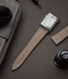 Buy suede quality watch strap in light clay taupe from A Collected Man London, in short or regular lengths. We are proud to offer these hand-crafted watch straps, thoughtfully made in Europe, to suit your watch. Available to order online for worldwide delivery.