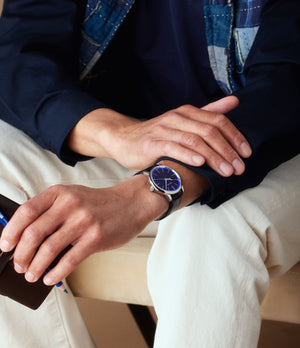 On Wrist| Credor Eichi II | 'Ruri' Blue Dial | GBLT997 | Platinum | A Collected Man | Available Worldwide