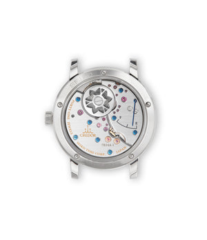 Display back | caseback Credor Eichi II GBLT999 Platinum preowned watch at A Collected Man London