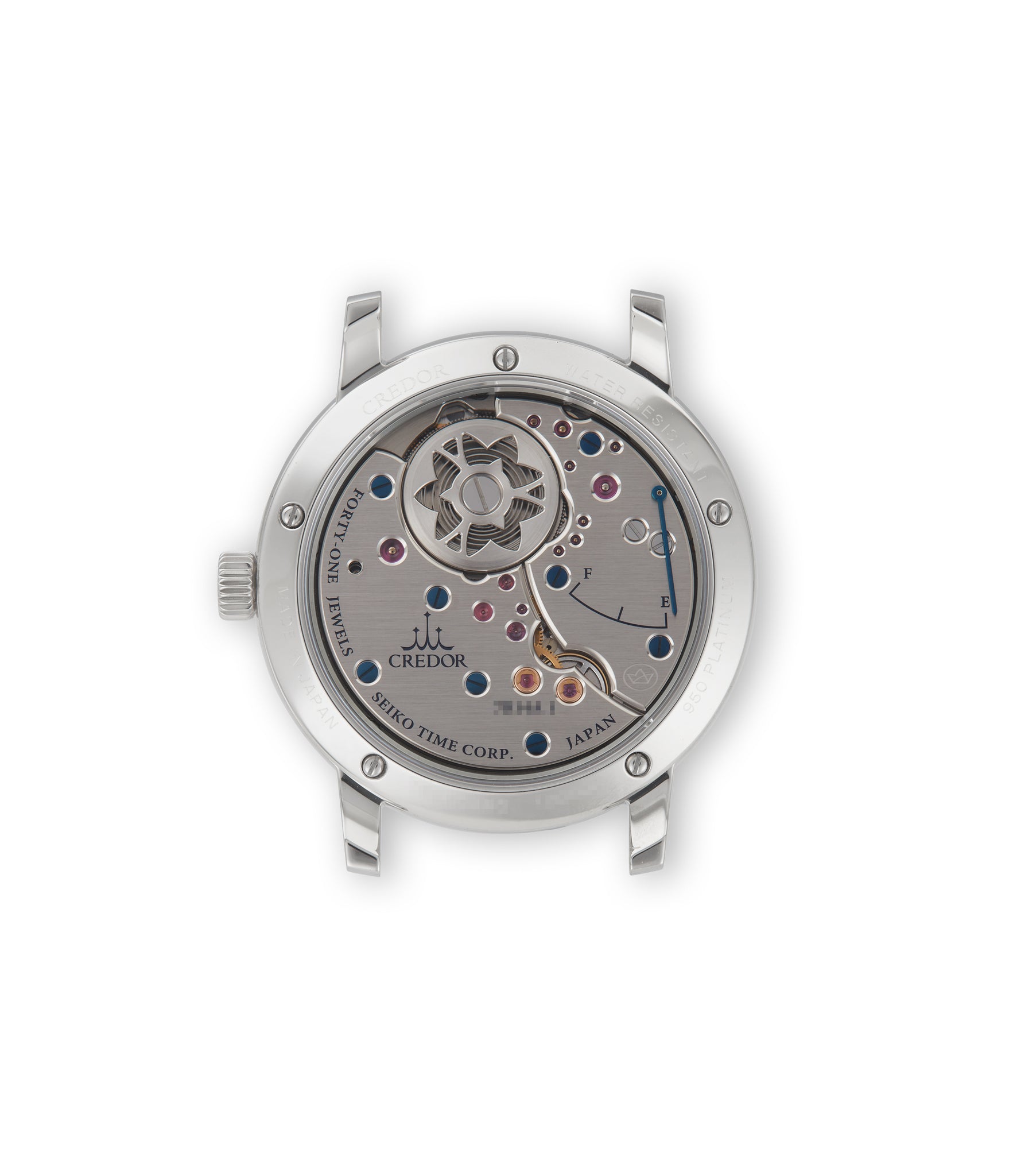 Caseback | Credor Eichi II | 'Ruri' Blue Dial | GBLT997 | Platinum | A Collected Man | Available Worldwide