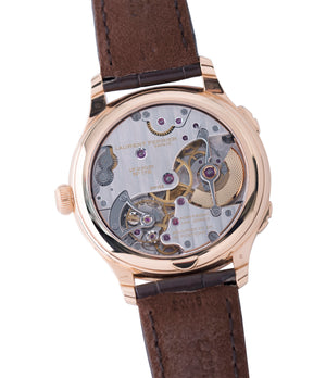 micro-rotor automatic Laurent Ferrier Galet Traveller Micro Rotor LF 230.01 rose gold watch additional prototype dial for sale online at A Collected Man London UK approved reseller of preowned independent watchmakers