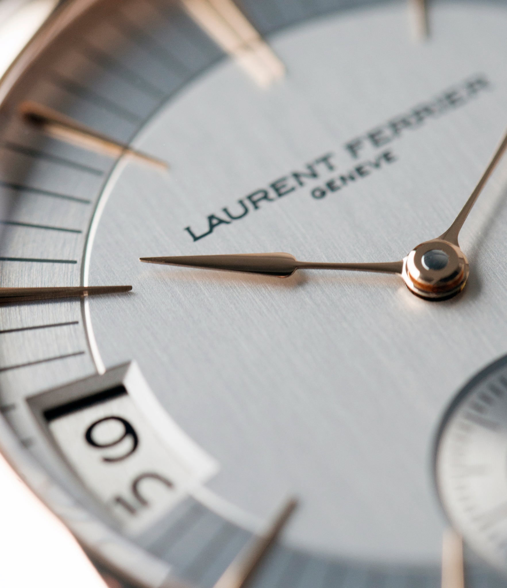 elegant traveller watch Laurent Ferrier Galet Traveller Micro Rotor LF 230.01 rose gold watch additional prototype dial for sale online at A Collected Man London UK approved reseller of preowned independent watchmakers