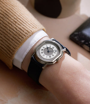 on the wrist Daniel Roth Extra Plat 2167 White Gold preowned watch at A Collected Man London