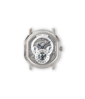 Front Dial | buy Daniel Roth Perpetual Calendar Skeleton 2117 White Gold preowned watch at A Collected Man London