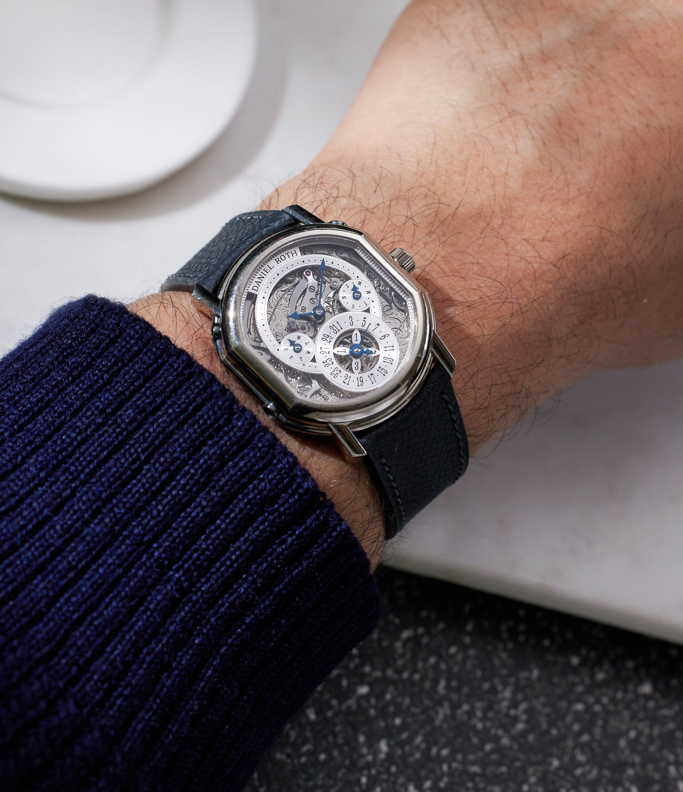 Buy Daniel Roth Perpetual Calendar Skeleton 2117 White Gold – A ...