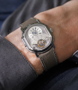 men's wristwatch Daniel Roth Tourbillon stainless steel watch at A Collected Man London