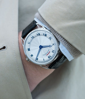 selling preowned luxury watch De Bethune DB25 white gold gentlemen's wristwatch for sale online at A Collected Man London approved reseller of independent watchmakers