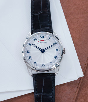 selling De Bethune DB25 white gold preowned luxury gentlemen's wristwatch for sale online at A Collected Man London approved reseller of independent watchmakers