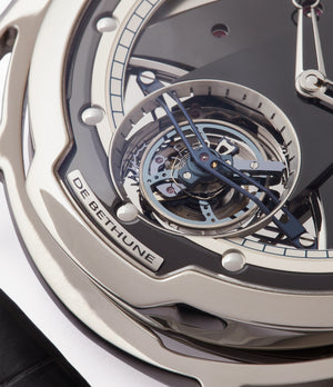 tourbillon De Bethune DB28T titanium time-only watch from independent watchmaker for sale online at A Collected Man London UK specialist of rare watches