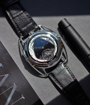 rare De Bethune DB28T tourbillon titanium time-only watch from independent watchmaker for sale online at A Collected Man London UK specialist of rare watches
